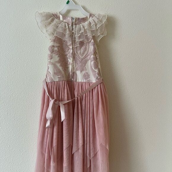 Rare Editions Girl Lace Dress sz 7 - Picture 2 of 5